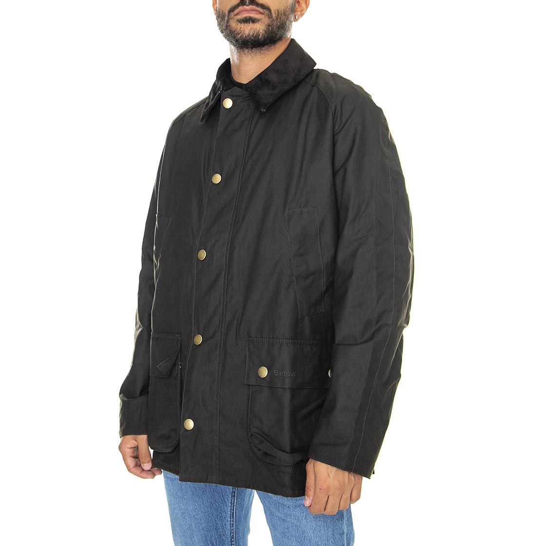 Ashby Wax Jacket Olive - Giacca Invernale Uomo Marrone 222MMWX0339-OL71  BARBOUR 