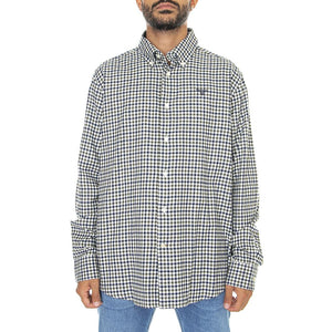 Finkle Tailored Shirt Olive - Camicia Uomo Marrone / Multicolore 222MMSH5242-OL51  BARBOUR 