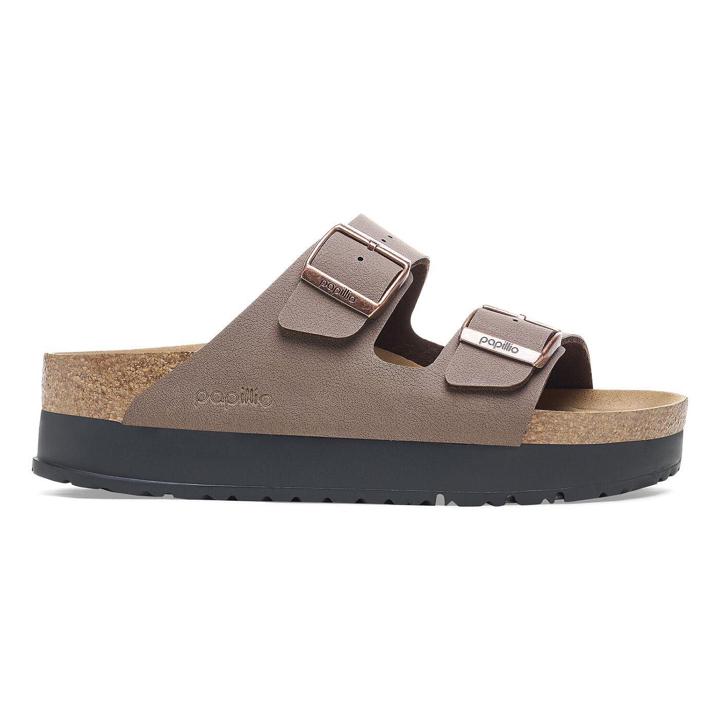 Arizona Platform mocca veg, Birko Flor - Sandali Donna Marroni 1027417  BIRKENSTOCK 