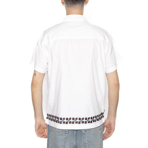 Ruben Woven SS White Multi - Camicia Maniche Corte Uomo Bianca 181210440-WTM  OBEY 