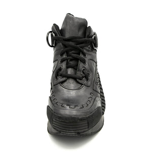 Z1 Black Calf Leather - Scarpe Stringate Profilo Alto Donna Nere UDSTB-171-BKCF  UNDERGROUND 