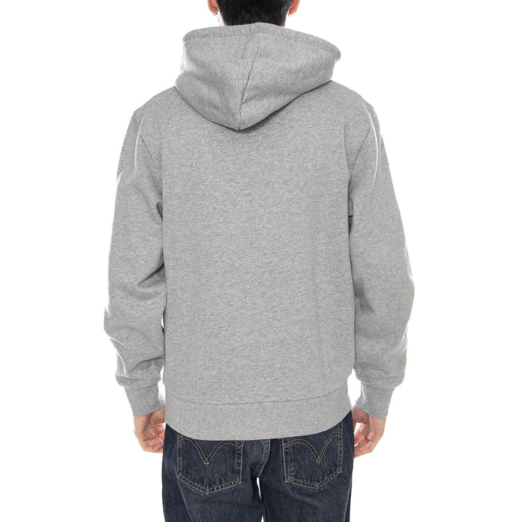 Hooded Script Embroidery Sweat -- Felpa Uomo Cappuccio Grigia I035392.00DXX . CARHARTT WIP 