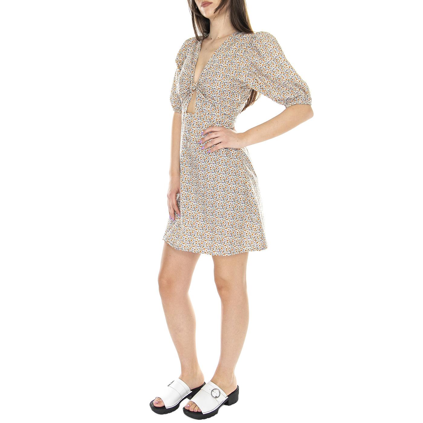 W' Vestido Corto Cut Out con Estampado Floral - Abito Donna Multicolore 31W/41218  WILD PONY 