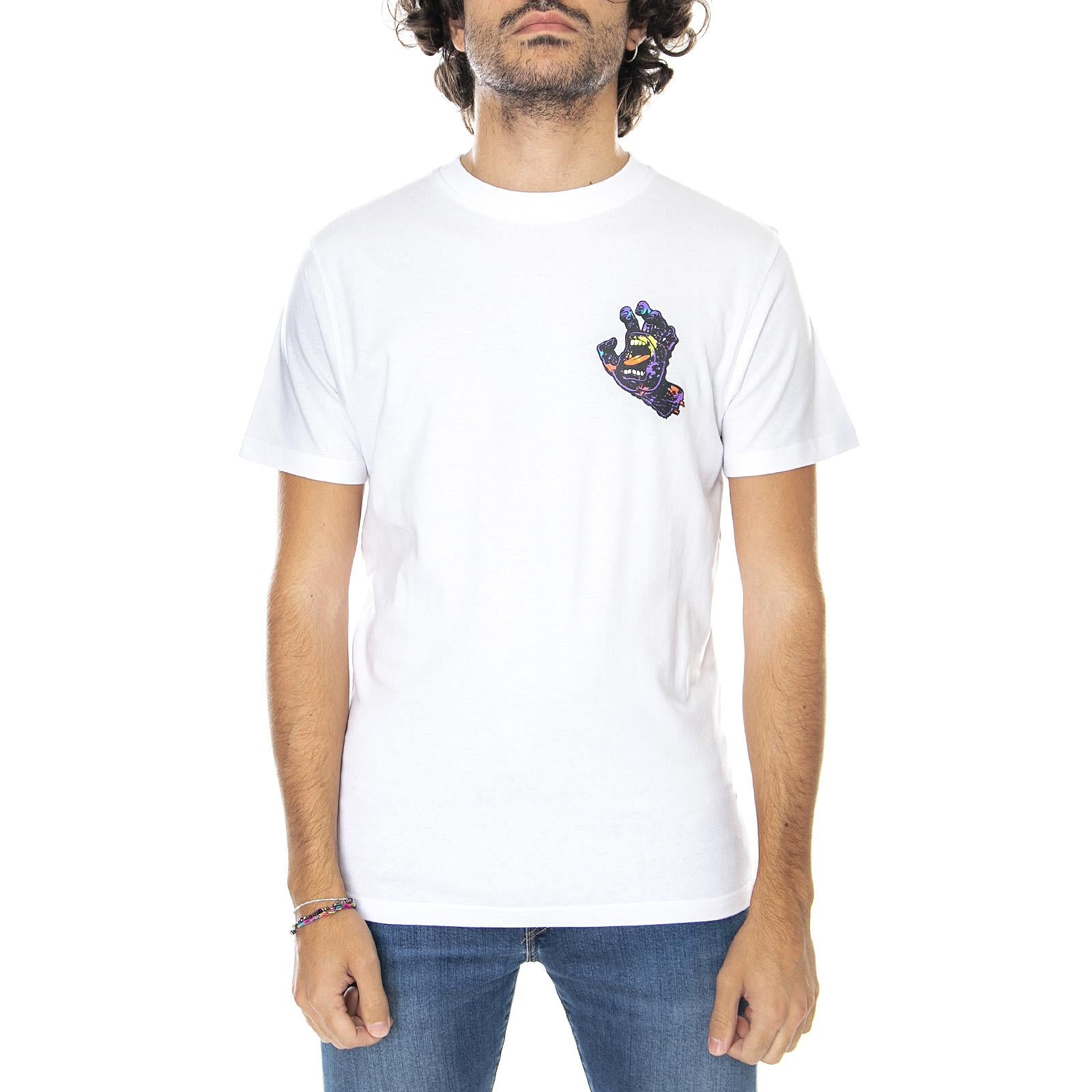  T-Shirt Hand SplatterWhite  SANTA CRUZ 