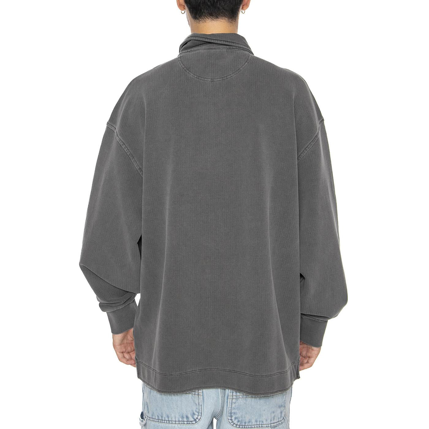 Piqué Script Sweat Black / White - Felpa Uomo Grigia I035188.0D2GD  CARHARTT WIP 