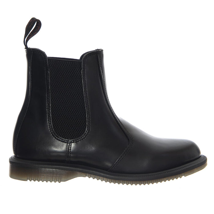 Dr. Martens Flora Black Polished Smooth - Stivali Unisex Neri 32217001 BLK DR.MARTENS 