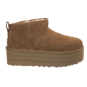 W Classic Ultra Mini Platform Chestnut - Stivaletti Donna Marroni 1135092-CHE  UGG 
