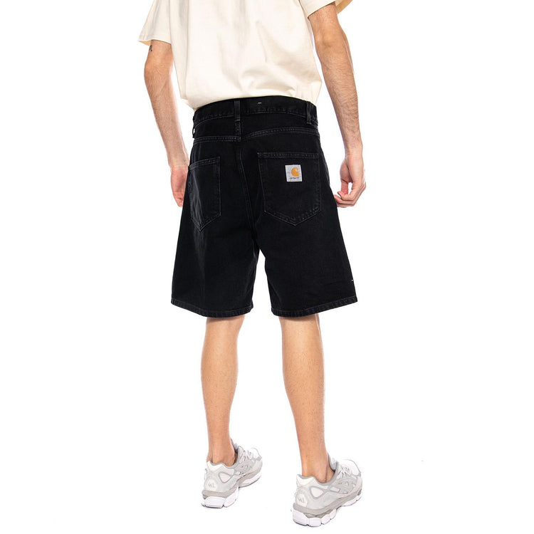 Nolan Short Black - Bermuda Denim Jeans Uomo Neri I034869 8906 CARHARTT WIP 