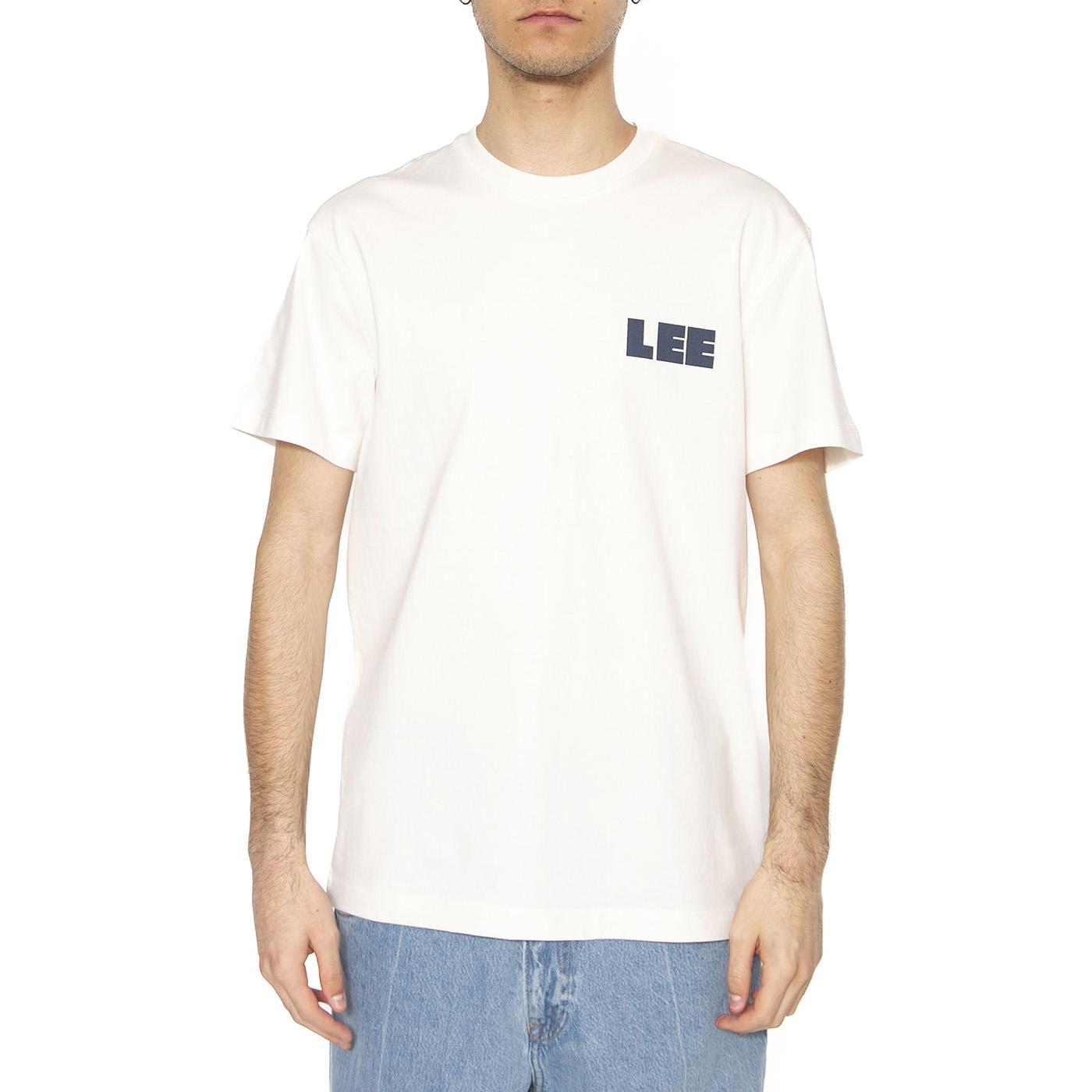 WW Graphic Tee Ecru - Maglietta Girocollo Uomo Bianca 112364590  LEE 