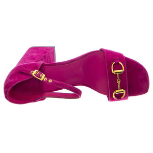 Pop-Star-B Fuchsia Gold Suede - Sandali Donna Viola JCSJCD-176-2-09-FUCG  JEFFREY CAMPBELL 