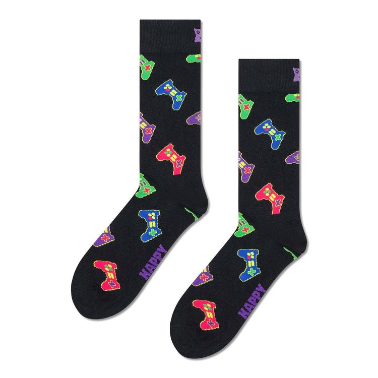 Controller Sock -- Calzini Uomo Multicolore P003161 BLACK HAPPY SOCKS 