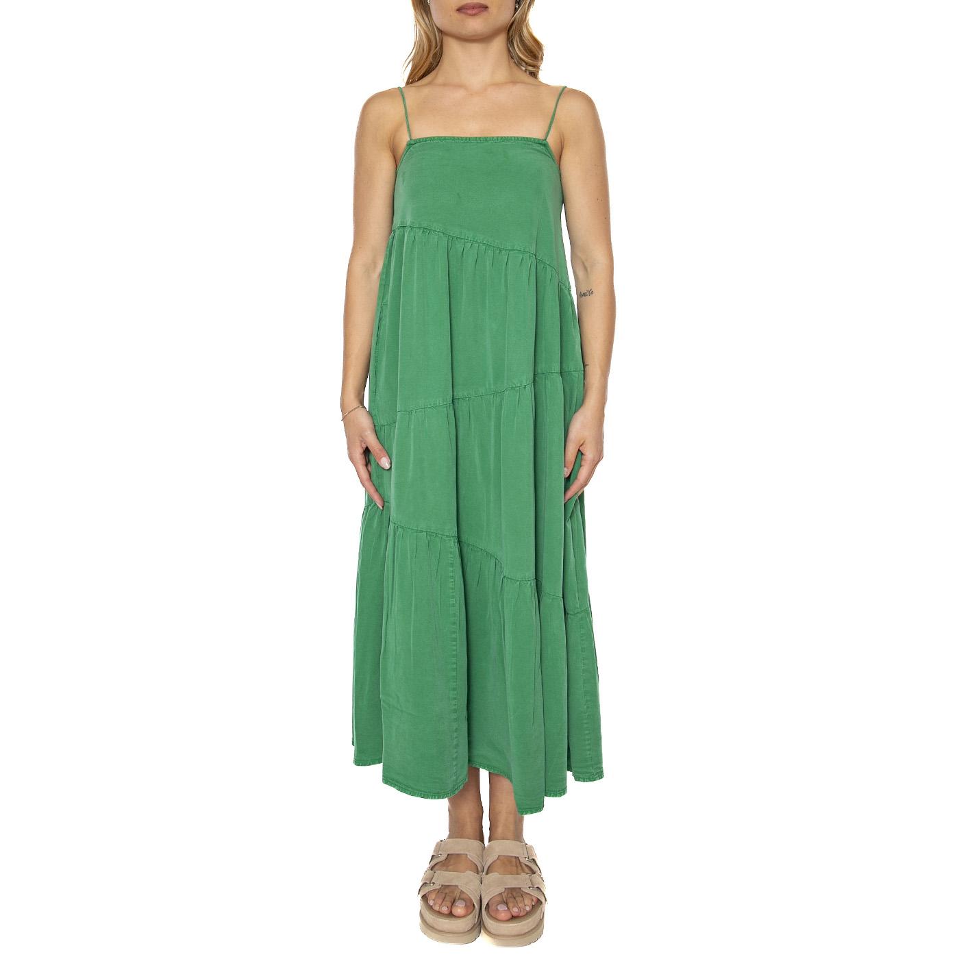Vestido largo amplio verde - Abito Donna Verde 51W/41220  WILD PONY 