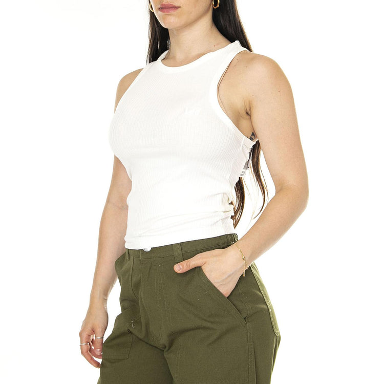 Ribber Tank Ecru - Canotta Donna Bianca 112350212  LEE 