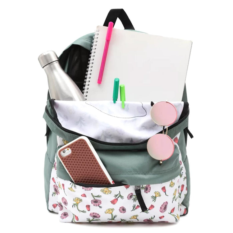 Wm Realm Backpack Dits Whtma - Zaino Verde / Multicolore VN0A3UI6XZR1  VANS 