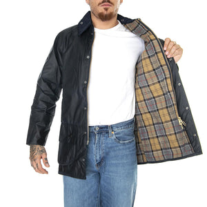 M's Beaufort Wax Jacket Navy - Giacca Invernale Uomo Blu MWX0017-NY91-FW23  BARBOUR 