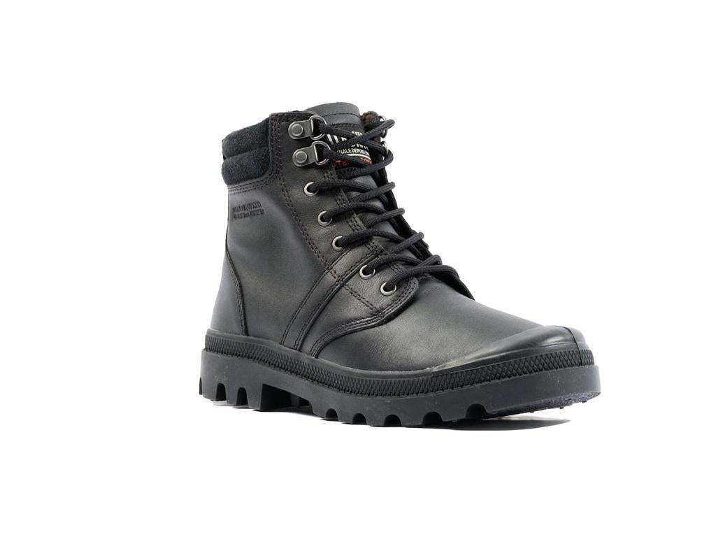 Pallabrousse Sc Wp + Black - Scarpe Stringate Profilo Alto Uomo Nere PAS08841-008-M  PALLADIUM 