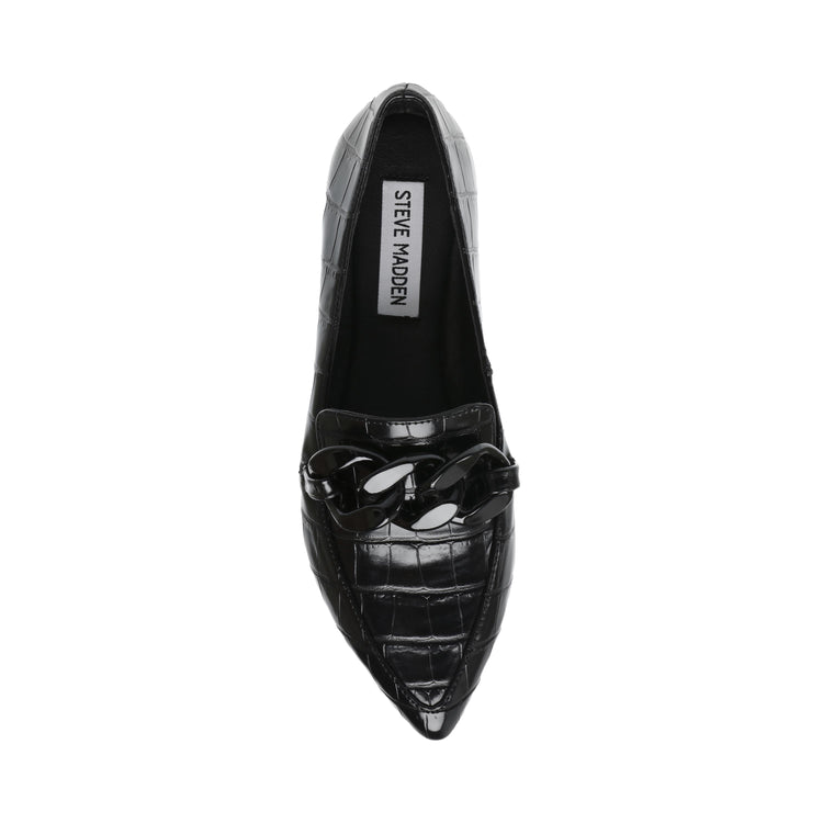 Famed Black Croc - Scarpe Basse Donna Nere SMSFAMED-BLA  STEVE MADDEN 