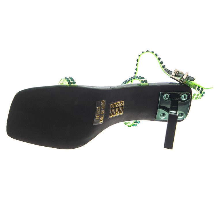 Favored Green Patent - Sandali Donna Verdi JCSR808LA-201-GRN  JEFFREY CAMPBELL 