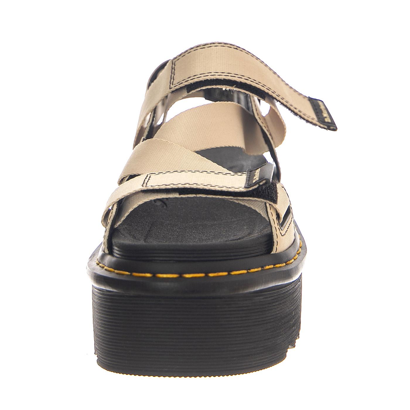 Kimber Warm Sand Webbing+Hydro Leather - Sandali Donna Beige 27351268  DR.MARTENS 