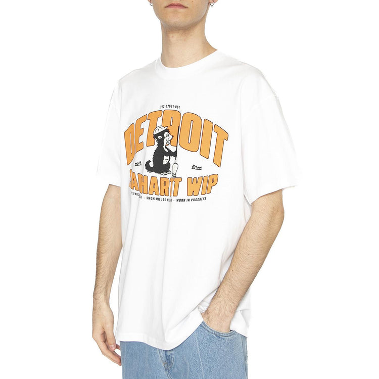S/S Underground T-Shirt White - Maglietta Girocollo Uomo Bianca I034642.02XX  CARHARTT WIP 