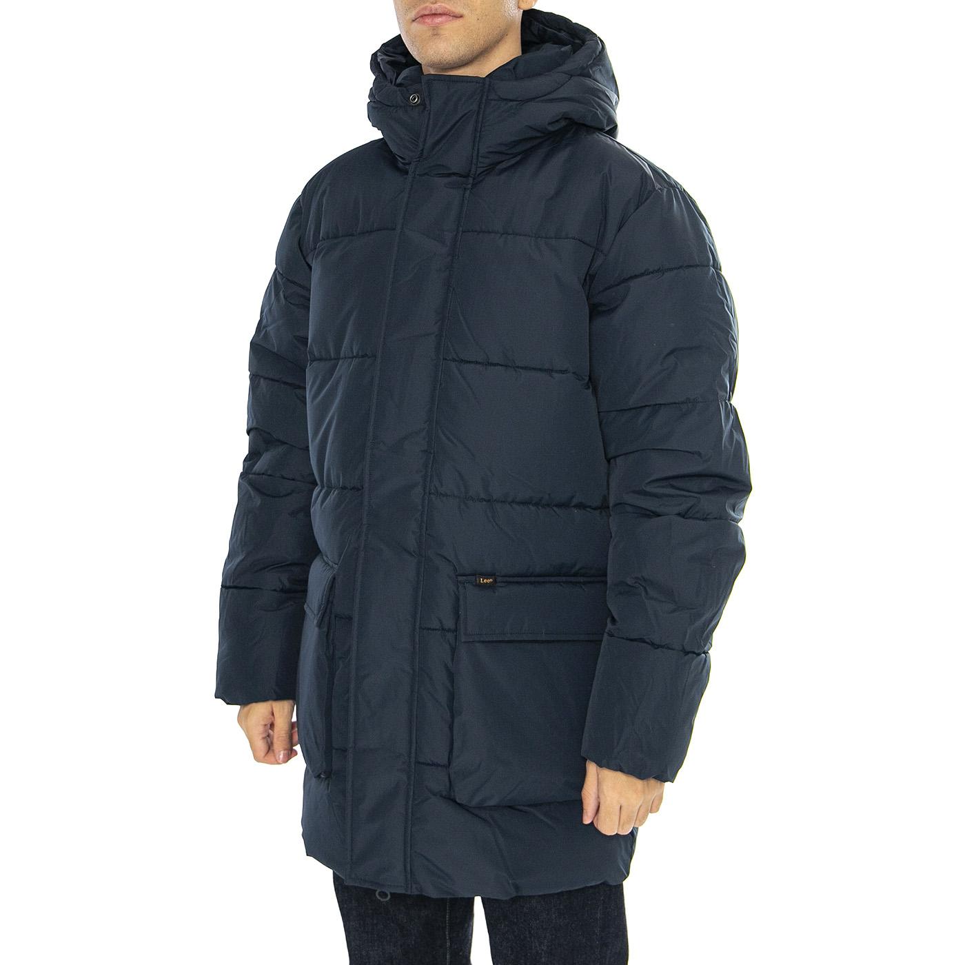 Long Puffer Jacket Rivet Navy - Giacca Uomo Blu 112355663-BLUE  LEE 