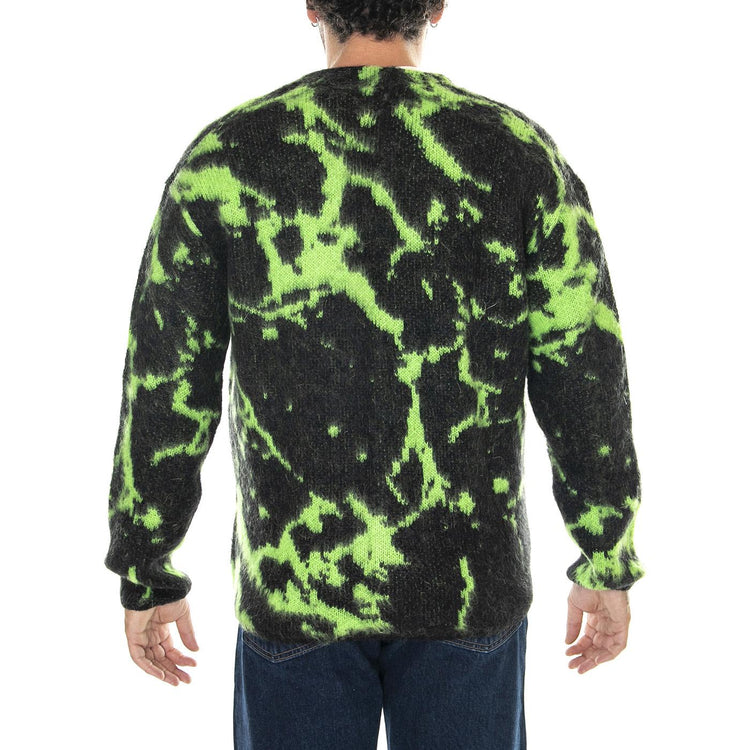 M' Hiji Cardigan Black / Poison Green - Cardigan Uomo Nero / Multicolore I029761.1X1.67.  EDWIN 