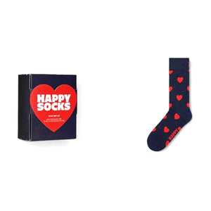 1-Pack Heart Sock Gift Set Navy - Calzini Multicolore P000867-NAVY  HAPPY SOCKS 