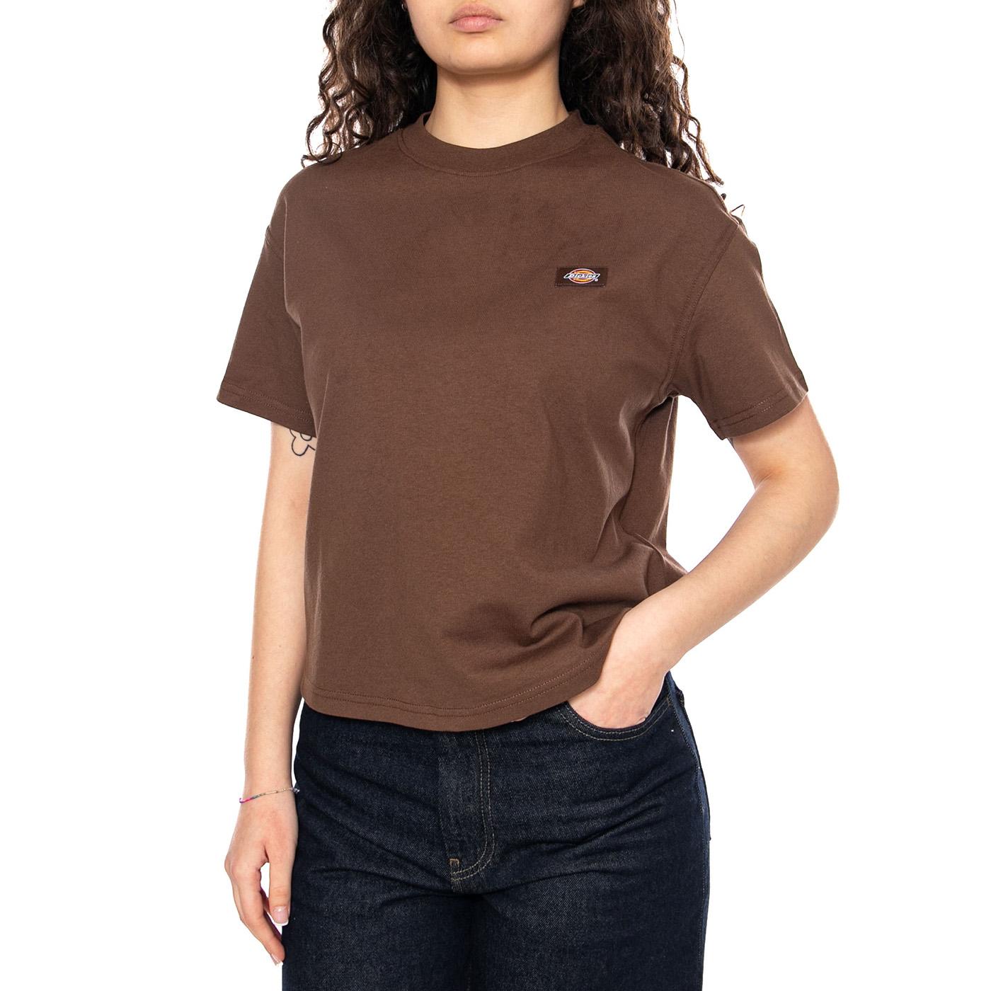 OAKPORT BOXY SS TEE Timber Brown - Maglietta Girocollo Donna Marrone DK0A4Y8L 0TB1 DICKIES 