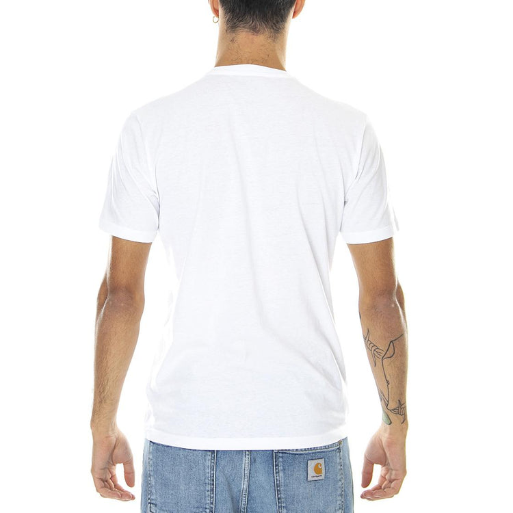 Patch Logo - Maglietta Girocollo Uomo Bianca L60UFQ12  LEE 