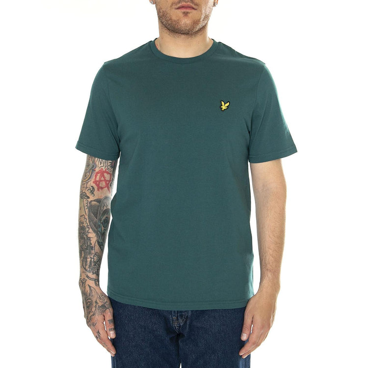 Plain T-Shirt Malachite Green - Maglietta Girocollo Uomo Verde TS400VOG-W746  LYLE & SCOTT 