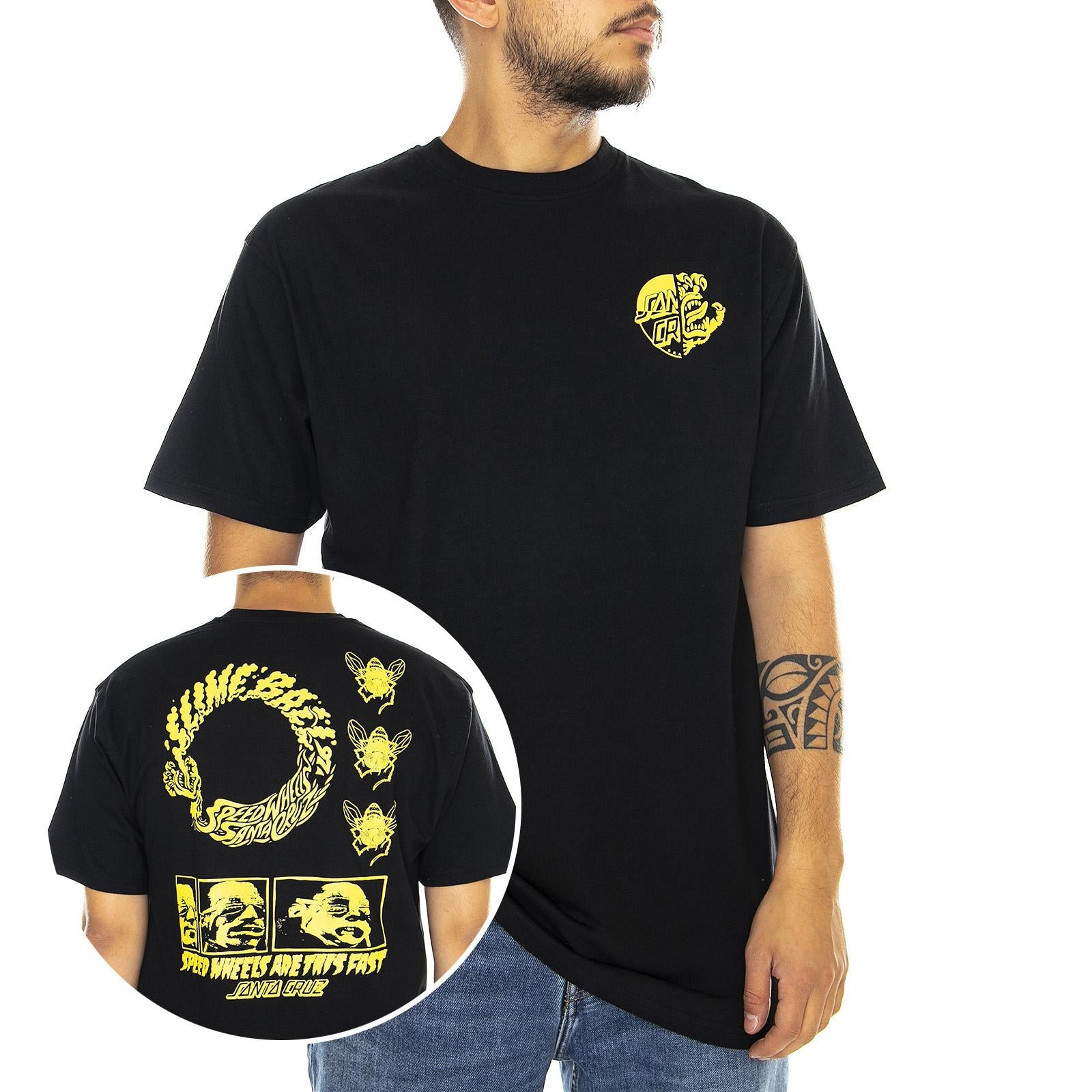  This Fast Tee Black  SANTA CRUZ 