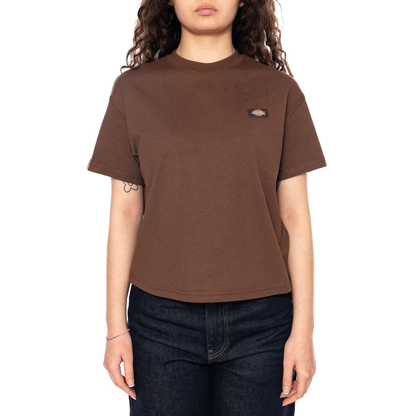 OAKPORT BOXY SS TEE Timber Brown - Maglietta Girocollo Donna Marrone DK0A4Y8L 0TB1 DICKIES 