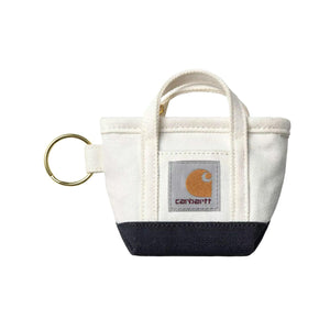 Mini Tote Bag Keychain Natural / Blue - Portachiavi Bianco I036418 2PIXX CARHARTT WIP 