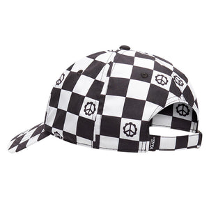 Wm Court Side Printed Hat Califas Ditsy White / Black / Lilas - Cappellino con Visiera Bianco / Nero / Checkerbaord VN0A34GRY0J1  VANS 