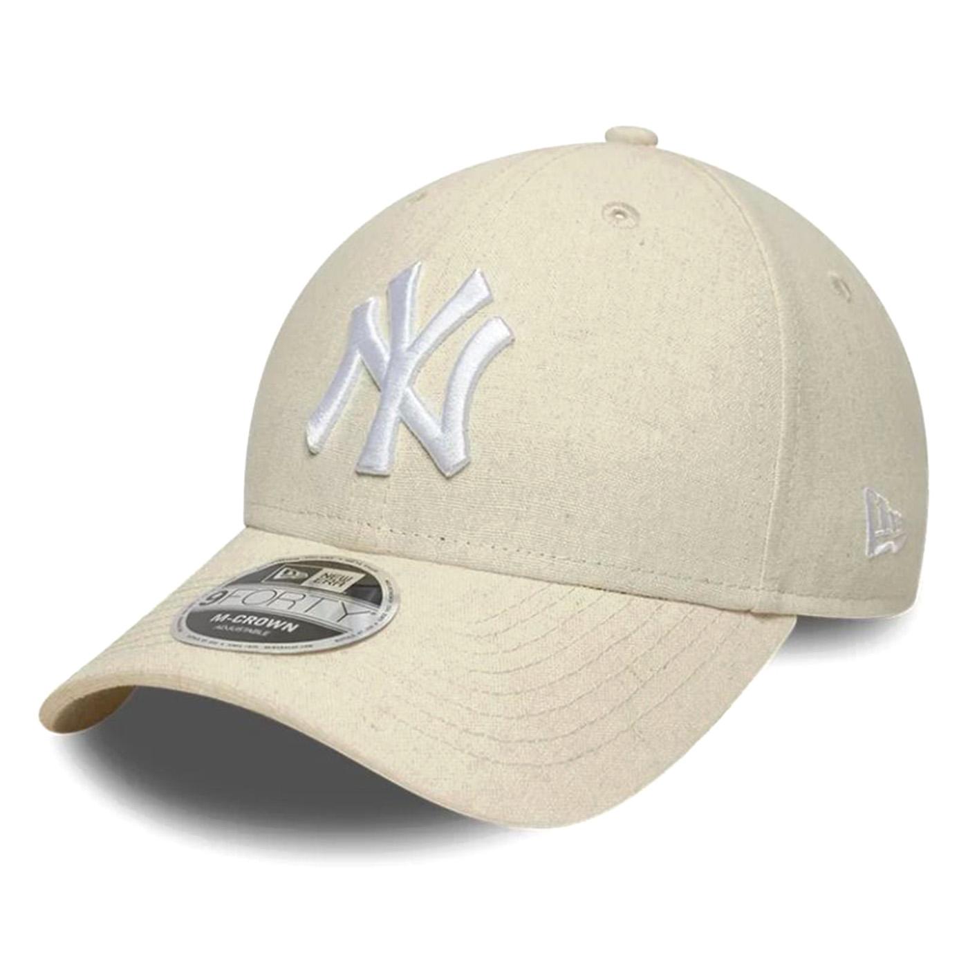 LINEN 9FORTY® MC NEW YORK YANKEES STONE - Cappellino con Visiera Beige 60856285 STN NEW ERA 
