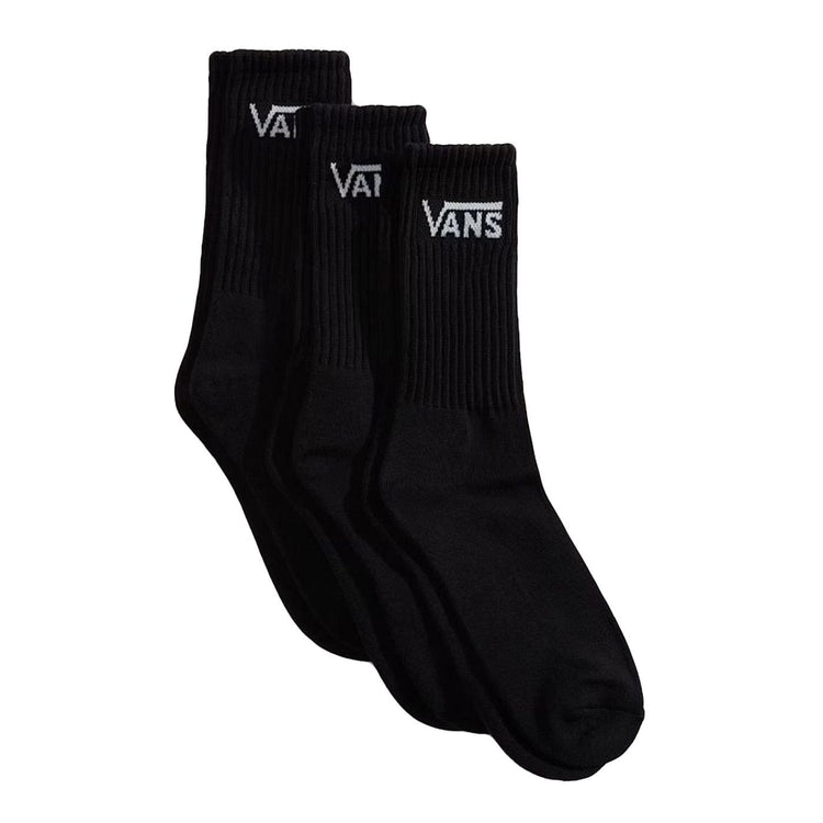 Classic Crew Rox Black - Set 3 Paia di Calzini Neri VN000QBV BLK1 VANS 