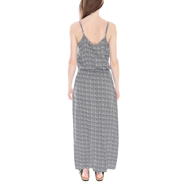 Strap Ankle Dress - White / Graphic - Abito Donna Nero / Bianco 117947_2  NOISY MAY 