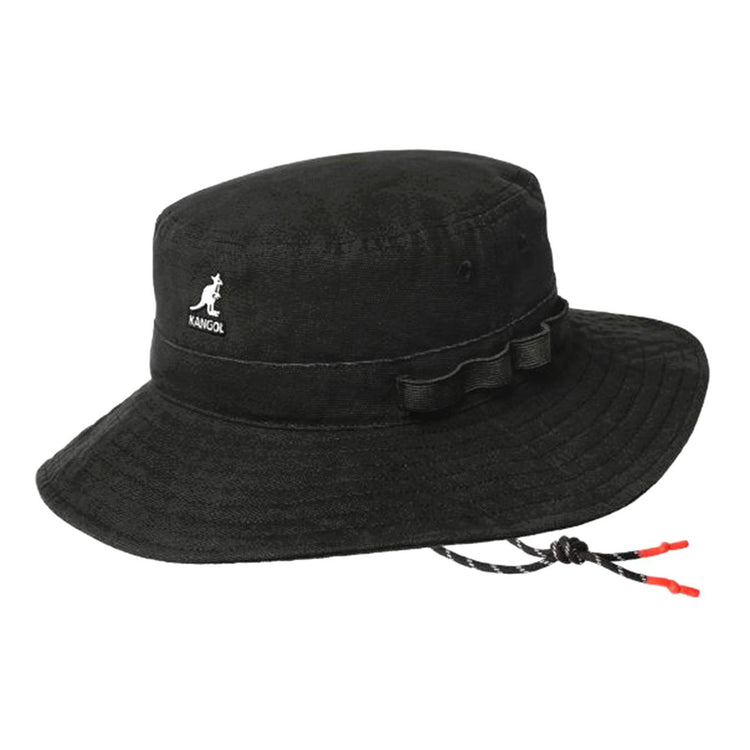 Utility Cords Jungle Hat Coal - Cappello con Falda Nero K5302 CO028 KANGOL 