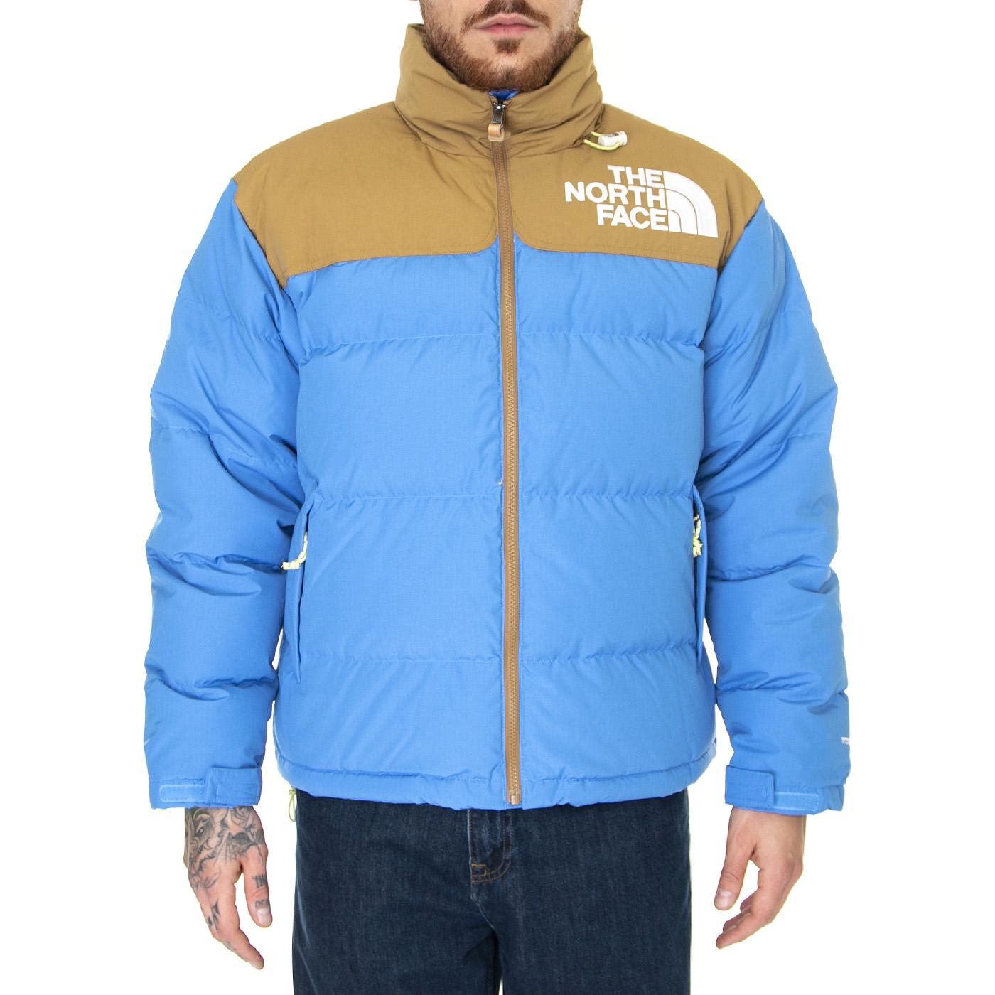 M 92 Low-Fi Hi-Tek Nuptse Supersonic Blue / Utility Brown - Giacca Uomo Blu / Marrone NF0A7ZYPTV81  THE NORTH FACE 