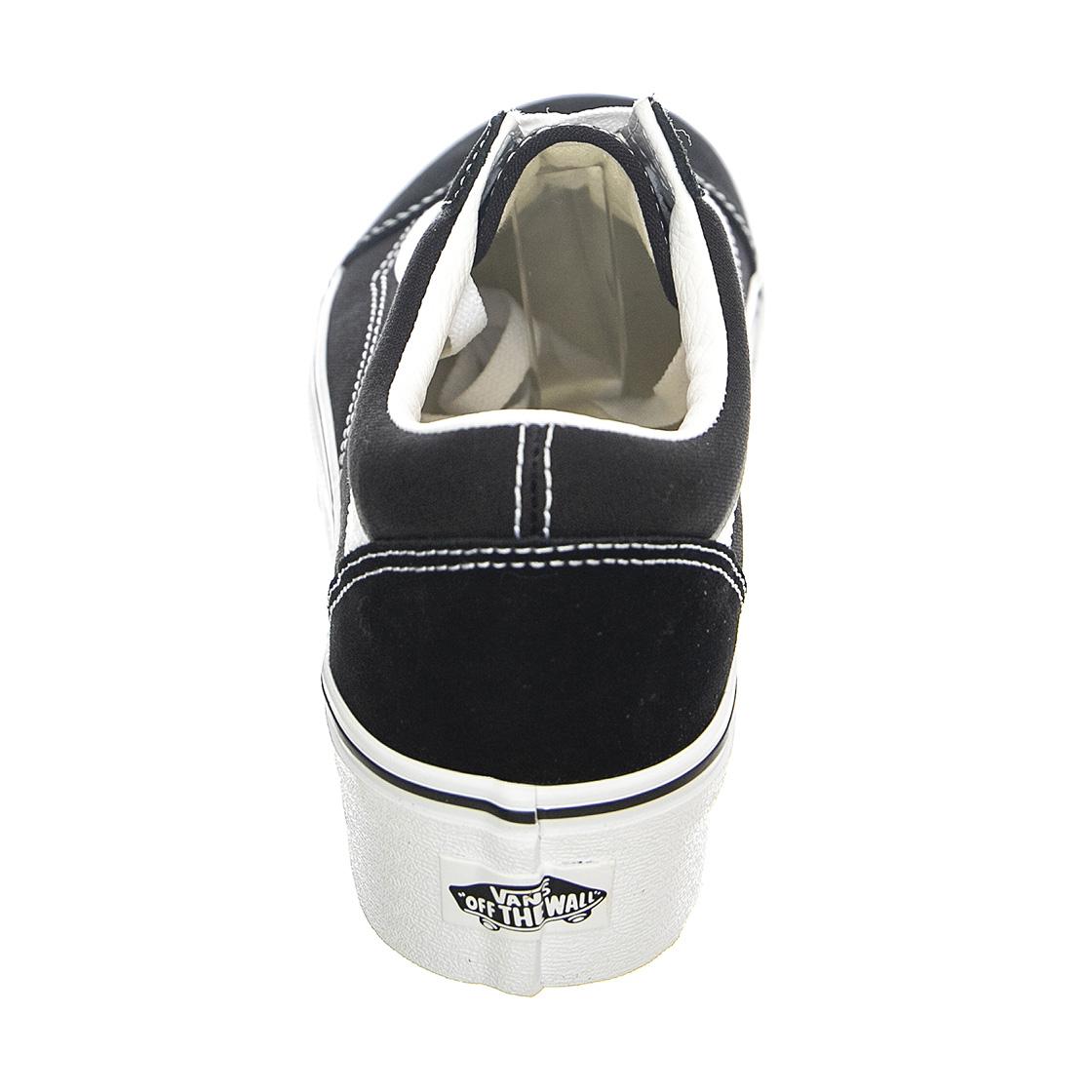 Womens UA Old Skool Stackform SUCV Black / White Lace-Up Shoes VN0A7Q5M6BT1  VANS 