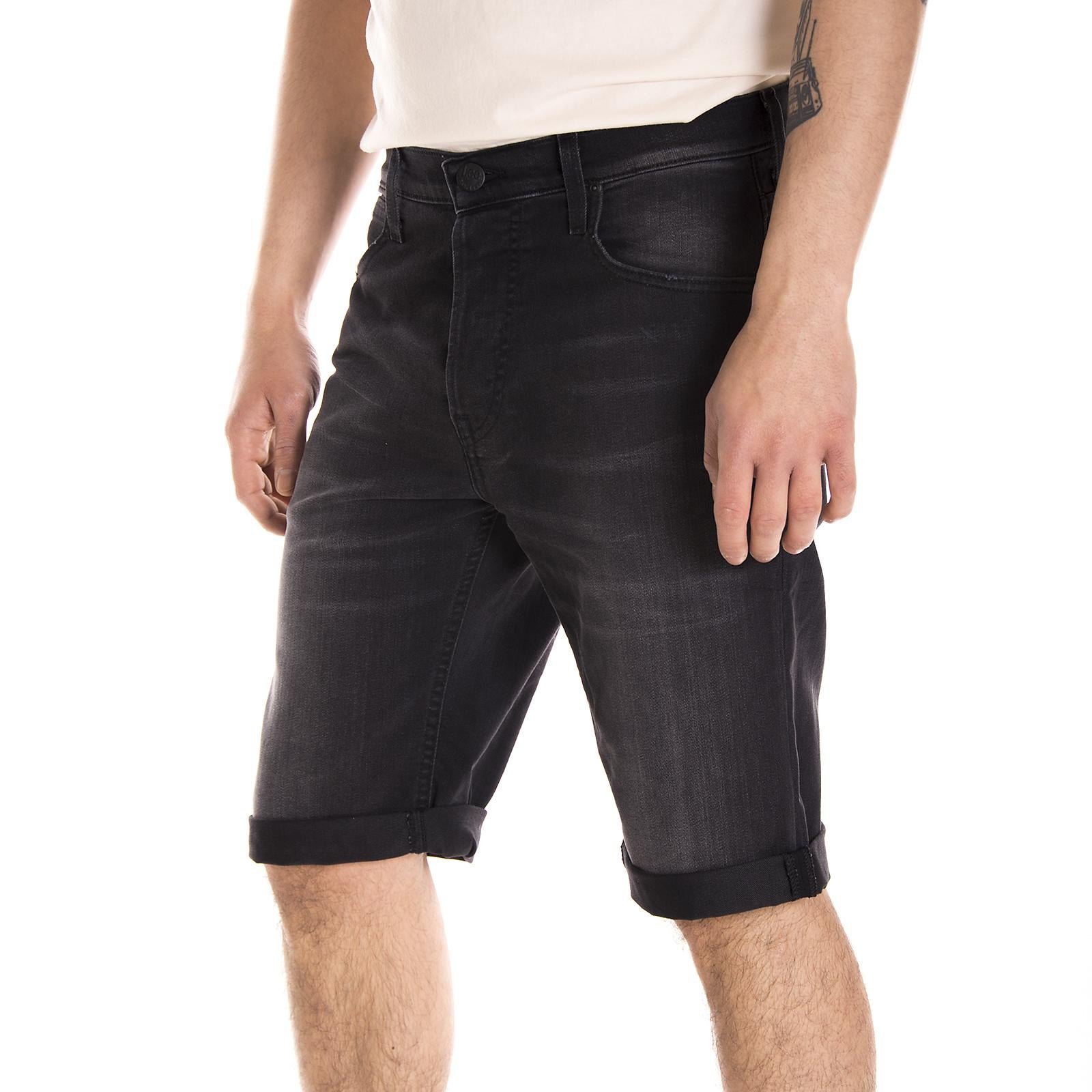 5 POCKET SHORT BLACK SLASH 76498_4  LEE 