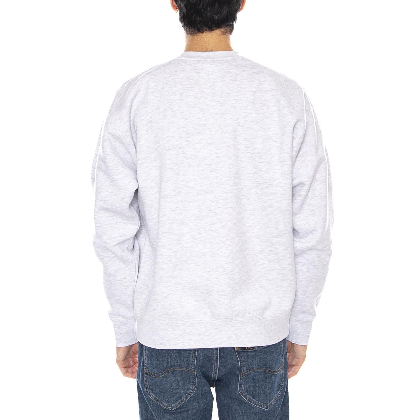 Established Works Bold Crew II Fleece Light Grey - Felpa Girocollo Uomo Grigia 112480152 AGRY OBEY 
