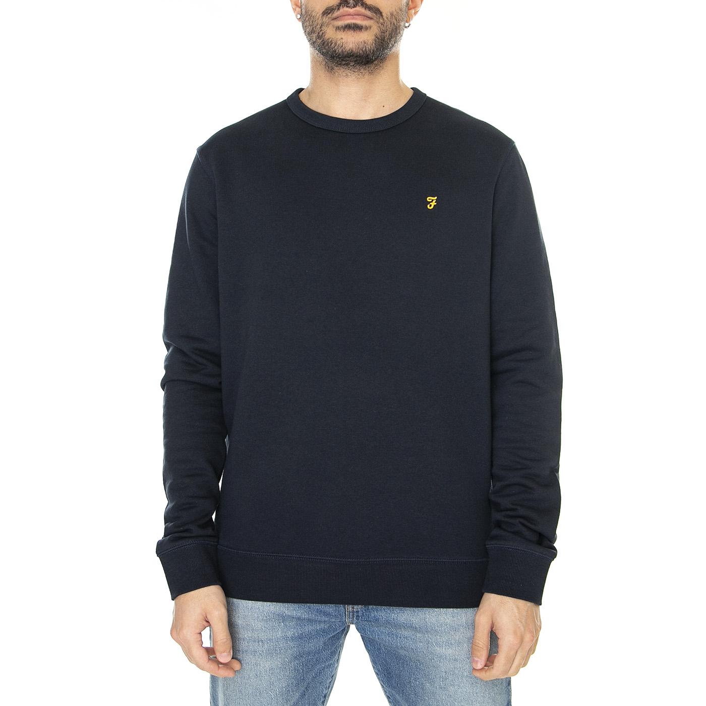 Tim Crew True Navy - Felpa Girocollo Uomo Blu F4KSB072-412  FARAH 