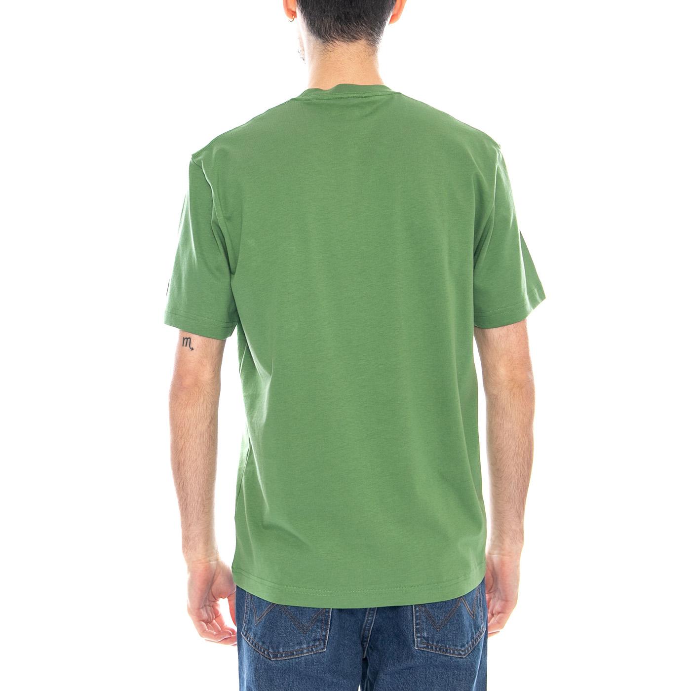 T-Shirt - Maglietta Girocollo Lacoste con Taschino Uomo Verde TH2827 02M LACOSTE 