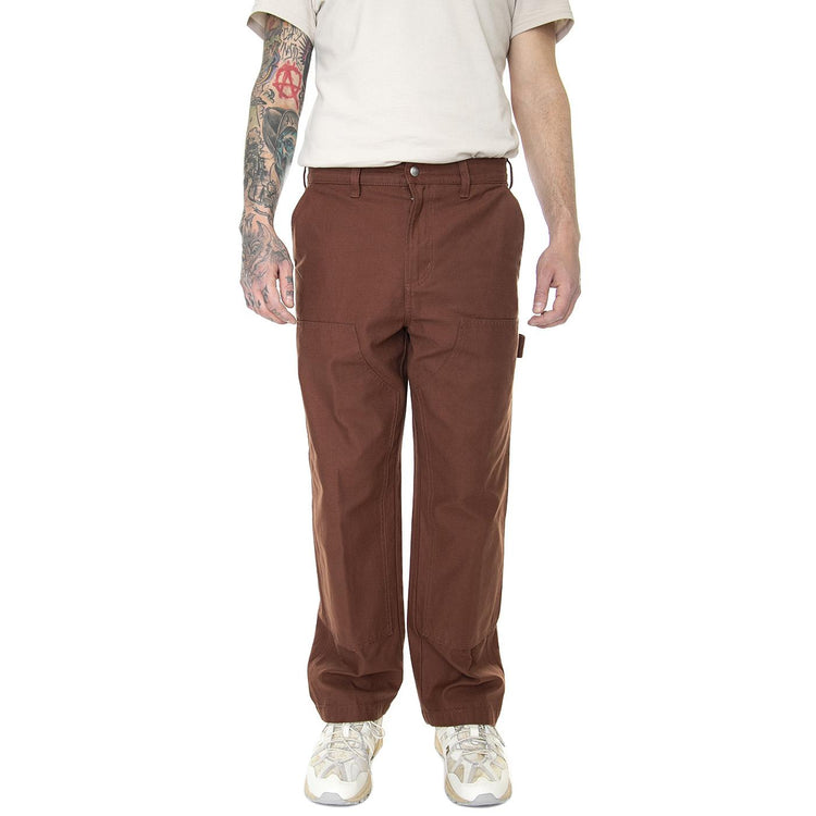 Big Timer Double Knee Carpenter Pant Sepia - Pantaloni Uomo Marroni 142020211-SEP  OBEY 