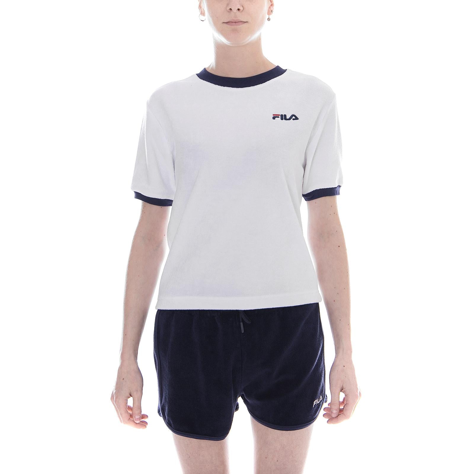 Lyra Towelling Tee Light Grey Marl 684311-A56  FILA 