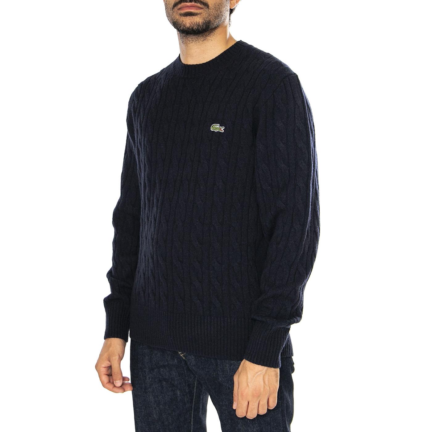 Pullover AH2924-166 - Maglione Girocollo Uomo Blu AH2924-166  LACOSTE 