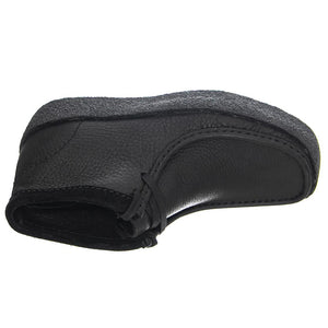 Wallabee Cup Bt Black Leather - Scarpe Stringate Profilo alla Caviglia Uomo Neri 631697  CLARKS 