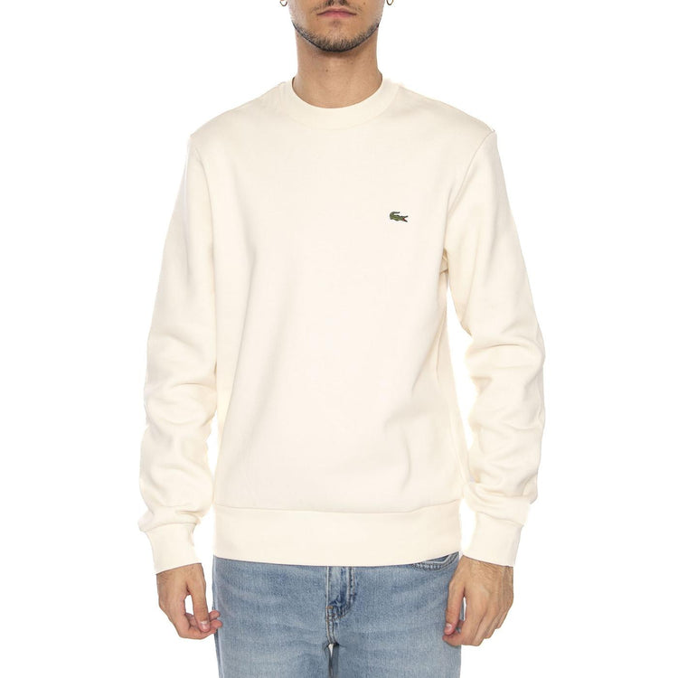 Sweatshirt XFJ White - Felpa Girocollo Uomo Bianca SH9608-XFJ  LACOSTE 