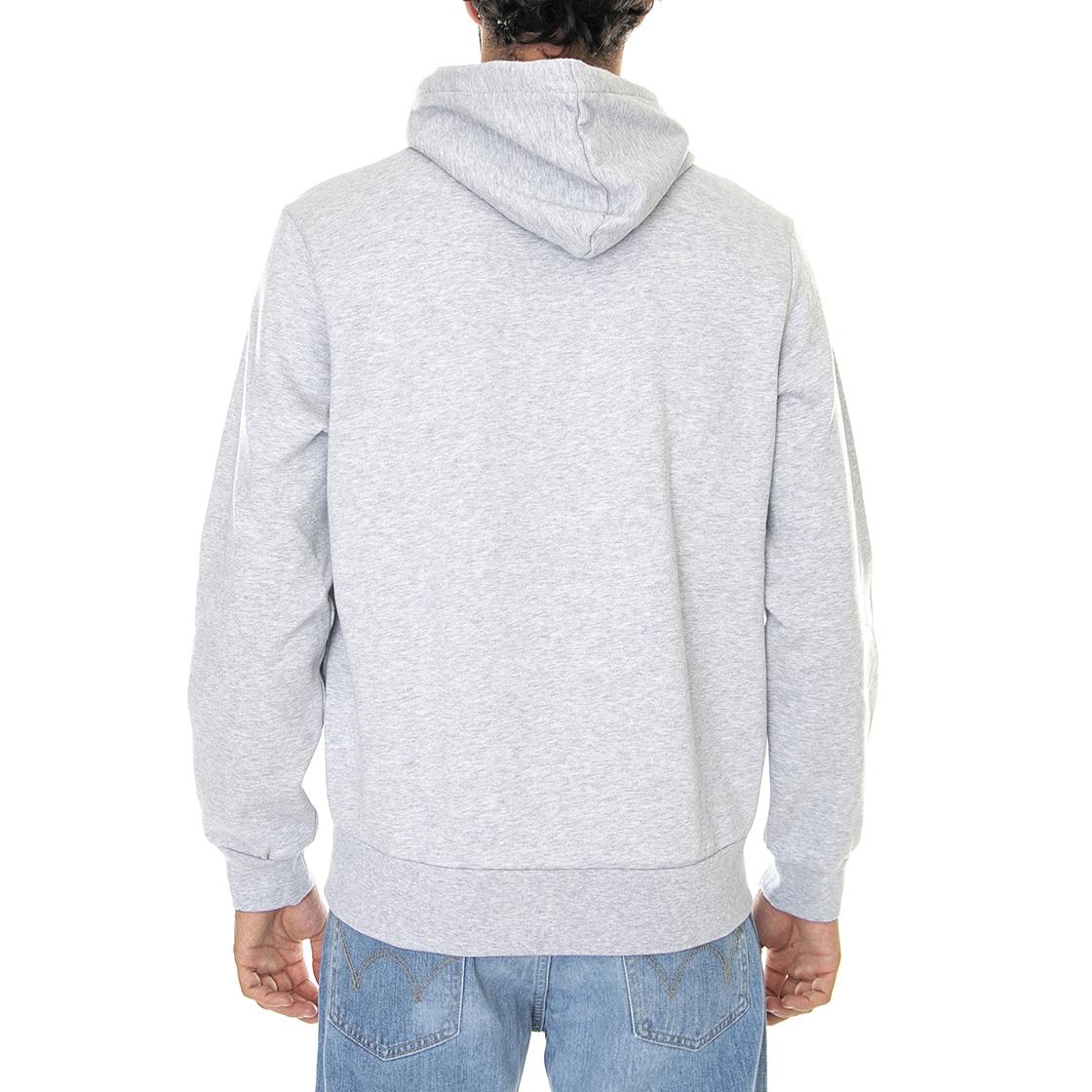 Sweatshirt-Cca - Felpa con Cappuccio Uomo Grigia SH9623-CCA  LACOSTE 